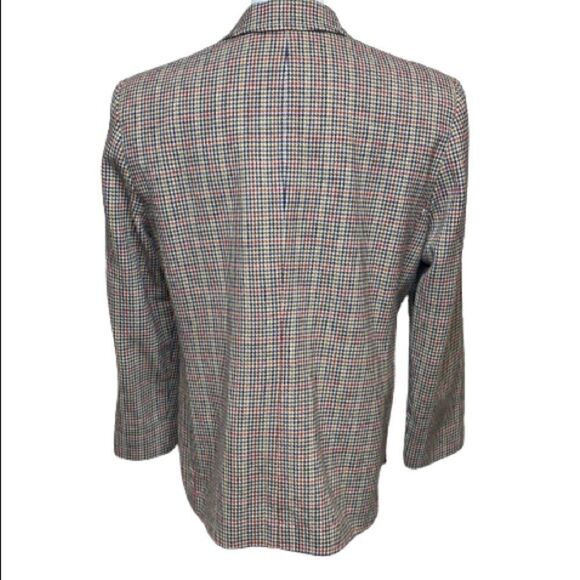 Pendleton originals tan houndstooth wool blazer size MP - Picture 6 of 16